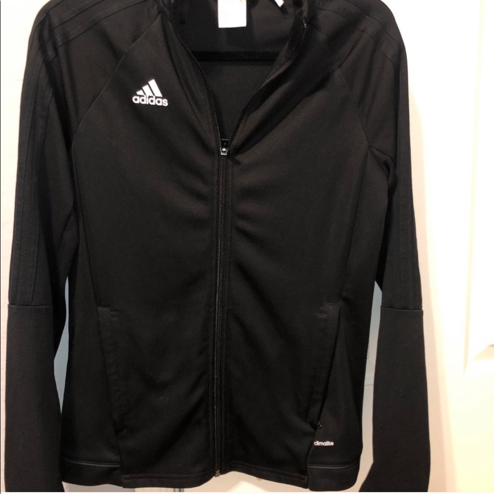 **SOLD** Black Adidas Zip Up